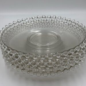 1936 Seven Boopie Styled Glass Salad Plates. Imperial Glass Co. Candlewick.
